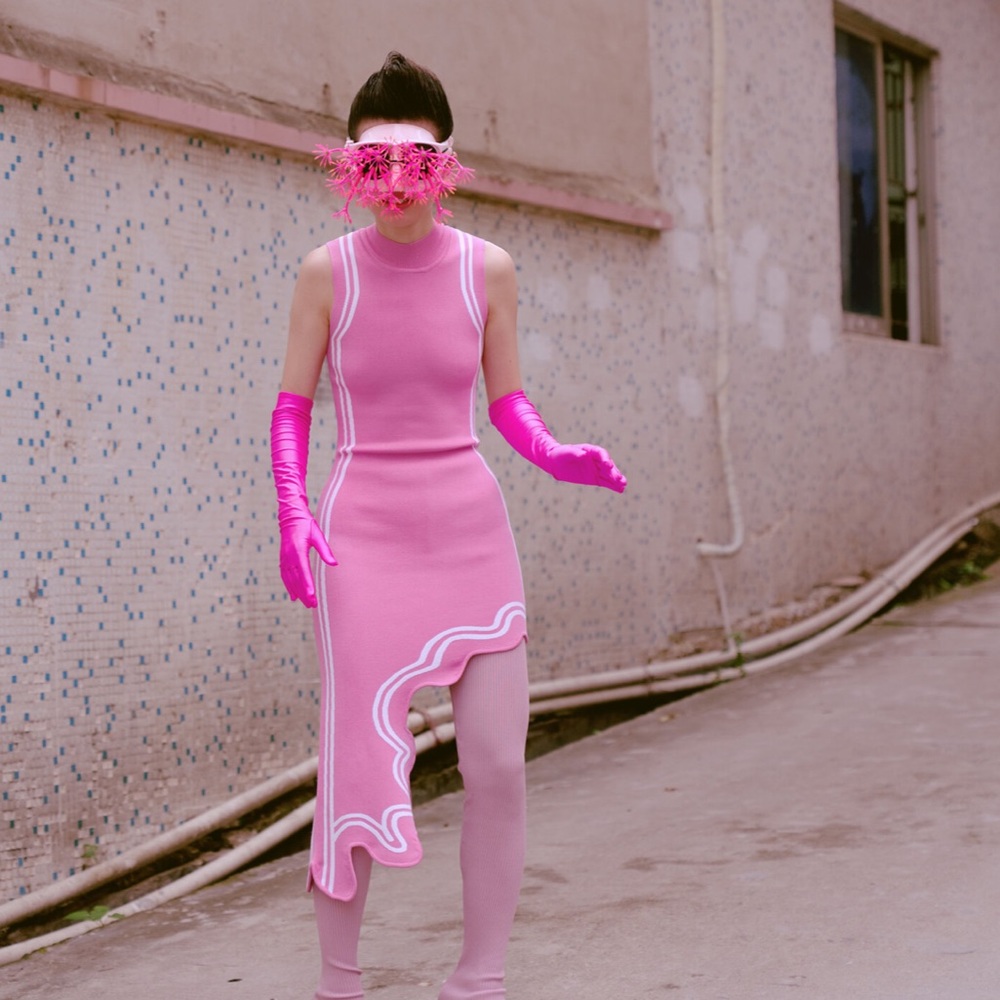 PH5 frida wavy asymmetrical dress